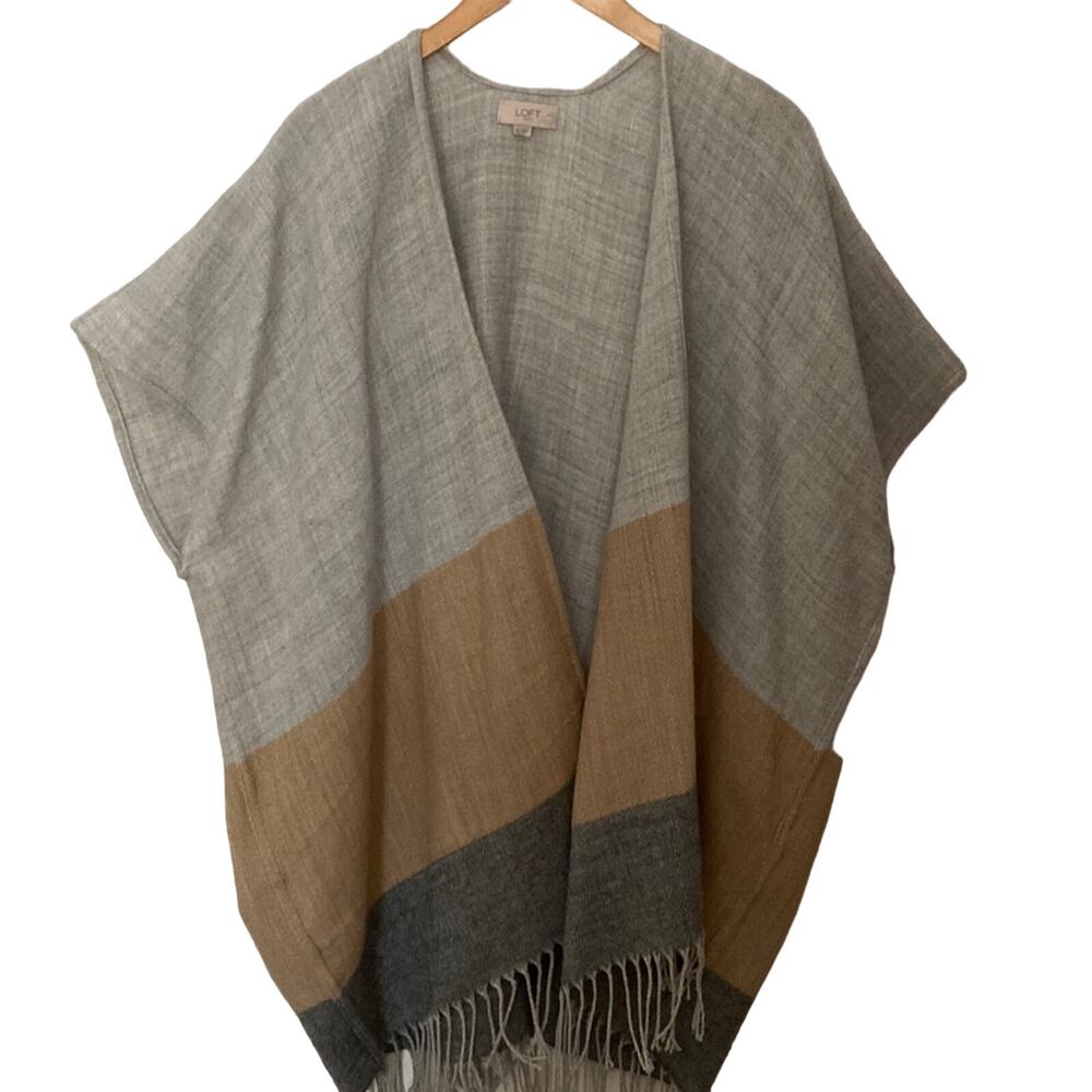 Loft Outlet Striped Poncho